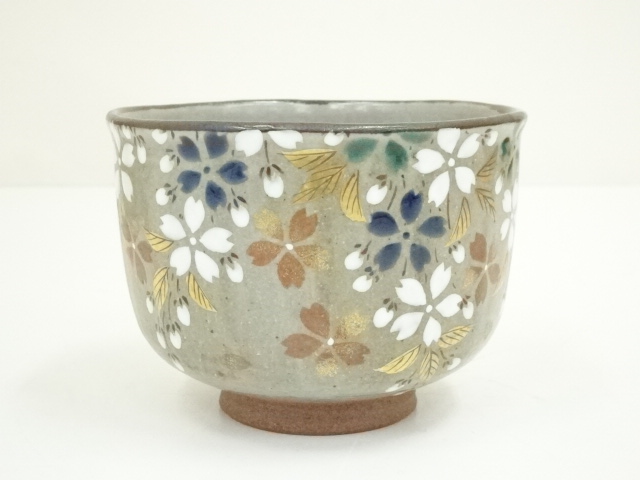 道具 ] - 道具 京焼 加藤松香造 乾山色絵枝垂れ桜茶碗（共箱